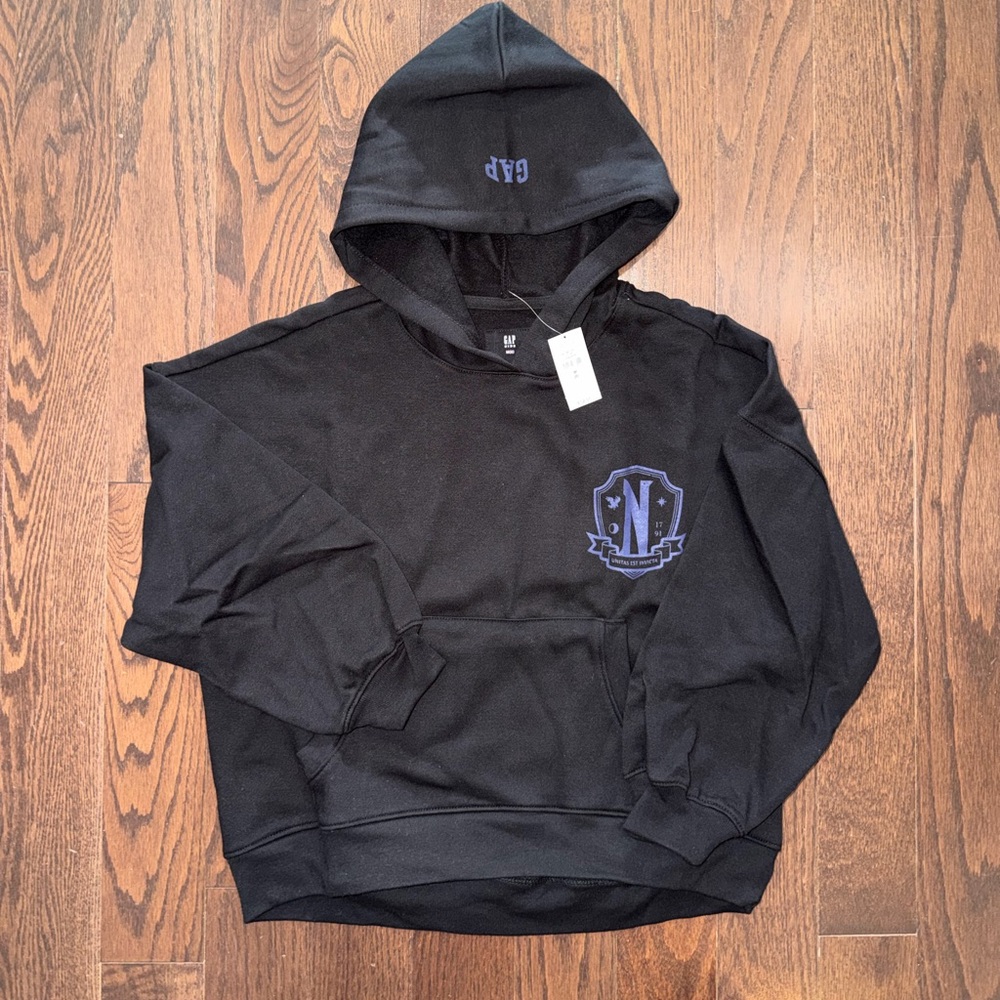GAP Kids VintageSoft Graphic Hoodie - Wednesday Nevermore